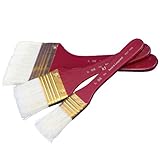 Royal & Langnickel RSET-9355 Flat White Bristle Brush Set