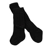 タイツ キッズ ニット レギンス コットン 選べる 0-8歳 5色 足付き 子供タイツ 柔らかい 可愛い highdas ブラック 4-6歳