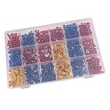 B Baosity 1200pcs　ワイヤコネクタ　18種類　電線ワイヤ端子　絶縁 ターミナル