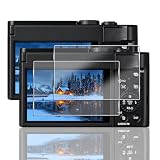 AQXNG 対応 Panasonic LUMIX TZ99 保護フィルム ガラスフィルム 【2枚セット】 ルミックス TZ99 用の フィルム 強化ガラス 画面保護 カバー 日本旭硝子製 硬度9H 耐衝撃 飛散防止 気泡ゼロ 貼り付け簡単 Panasonic LUMIX DC-TZ99 用の アクセサリー