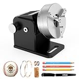 GWEIKE G2 Pro/Plus/Maxファイバーレーザー彫刻機 回転台 - Chuck Rotary - レーザー彫刻機の付属品 - リング、ブレスレット、ペン、小さなシリンダー、その他の形状のアイテムの彫刻に適しています 日本語アプリ操作 レーザークラス2 適格請求書発行可 (Chuck Rotary)
