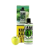 KAMIKAZE PLUS カミカゼ プラス 交換用POD メンソール x アオリンゴ 4,000回吸引回数 電子タバコ vape リキッド充填済み 電子タバコ vape シーシャ 大容量 持ち運び便利 禁煙グッズ ニコチン0 タール0