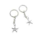 Arts CraftsファッションジュエリーMaking Findingsキーリングチェーンタグクラスプキーリングキーチェーンw6ii4l Sea Starヒトデ シルバー W6II4LC56N_10