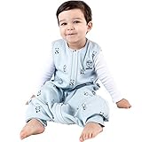 Woolino(ウーリノ) メリノウール＆オーガニックコットン スリーパー スリーピングバッグ (6-18か月, パンダ)