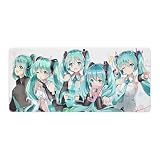 マウスパッド 初音ミク 人気 アニメ 40x90cm プレイマット 防水 滑り止 耐久性が良い 多機能 デスクトップパッド 周辺機器 贈り物