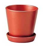 GREENHOUSE シンプルベース 皿付き 3042-RD レッド