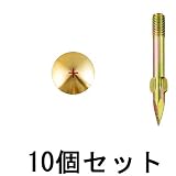 真鍮製基準点鋲 径30mm ×10セット：【測量機器】：255-0250