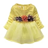 ベビー服　子ども服　女の子　Cutelove　ドレス　 ワンピース　プリンセスドレス　花付け　長袖　ベビー　ガールズ　赤ちゃん　幼児　秋　可愛い　素敵　カジュアル　普段着　素敵　発表会　結婚式　韓国　