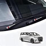 ヴェルファイア ワイパー ステッカー 4枚セット 左右2枚ずつ VELLFIRE ヴェルファイア 30系 40系などに適用 車用 ステッカー デカール おしゃれ 飾り キズ隠し 防水 (ヴェルファイア)