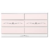 アルファタカバ ディズニー家具キッズチェストミッキーチェスト 120cm幅3段カーム(パステルピンク)