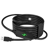 Hirameki 5M リンクケーブル Meta Quest3 Oculus Quest1/2アクセサリと互換性があり USB-A 3.2 & Type C 5Gbps高速データ転送 ケーブル ゲームPC/Steam VR用（ブラック）
