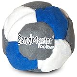 World Footbag SandMasterフットバッグ、グレー/ブルー/ホワイト。