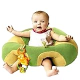 Nice Days（ナイス　ディズ）　ベビーソファ　かわいいサポートシート　クッション　お食事対応 (イエロー)