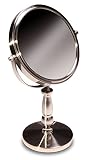 Tabletop 3X Magnifying Vanity Mirror With Brushed Stainless Finish by Finishing Touches [並行輸入品]