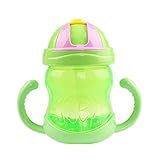 トトハウス(TOTO HOUSE) 離乳 ベビー コップ 練習 シリコン製　ビスフェノールA不使用　240ml (グリーン)