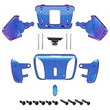 ps5コントローラー全モデルに対応用eXtremeRate RISE4リマップキットの交換K1 K2 K3 K4背面ボタンハウジングシェルカメロンデザイン‐コントローラー＆RISE4リマップボードは含まれていません【カメレオンパープルブルー】