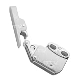Hafele 245.54.701 mini-latch、スチール、ニッケルメッキ、プラスチック、ホワイト( 1 pc ) by Hafele America