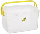 サンコープラスチック コンテナエースL 幅49×奥34×高30cm イエロー