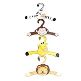Fantasy Fields - Sunny Safari Animals Thematic Kids Hangers Set (4 Pieces) | Imagination Inspiring H