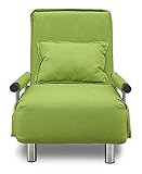 大川家具 関家具 ソファベッド (幅60cm/素材 布) 折りたたみ式 グリーン 160446