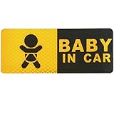 Baby in car ステッカー 反射 タイプ 赤ちゃん セーフティサイン a337 Active Island (オレンジ)