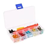 Fenteer 回路タップアダプタ付き　ミニヒューズキット　5A-30A　レードヒューズ　クリップ　ボックス付き