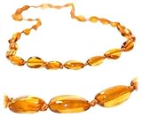 Certified Baltic Amber Teething Necklace for Baby (honey bean) - Anti-inflammatory … [並行輸入品]