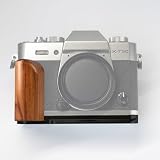 Iborrys 高級レトロ実木 カメラグリップ 、対応 FUJIFILM FUJI 富士 X-30 X-30 II X-30 III カメラ 、 専用 L型クイックリリース プレート 職人手作り プレミアム天然 木製ハンドル (砂漠鉄木黒板)