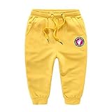 Hzjundasi 子供 Kids 赤ちゃん ロングパンツ 春/秋 弾性ウエスト 厚い コットン 暖かい 男の子 女の子 全長 さまざまな色 パンツ