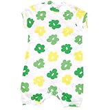 ヘリアンタス 半袖ジャンプスーツ #1008 グリーンフラワー XL