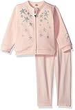 GUESS Baby Girls' Cardigan Sweater and Legging Set Neutral Pink 24 Months [並行輸入品]