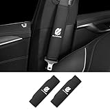 アルファード 車 専用 シートベルトカバー シートベルトパッド for アルファード 20系 30系 40系 内装パーツ Alphard 専用アクセサリー シートベルトショルダー カー用品 PU 23cm 2枚セット [並行輸入品] (Black, アルファード)