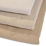 コットンリネン 綿 麻 生地 DIY 手芸用 幅約150㎝ 【長さ：1ｍ 2ⅿ 3ｍ 4ｍ 5ｍ】 (ベージュ, 1m)