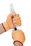 Ozero耐カット手袋|certified Food grade| – ナイフCutting安全ケブラー作業グローブ – ノンスリップシリコンジェルPalm For Cooking in Kitche