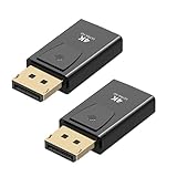 DisplayPort to HDMI 変換アダプタ 4K@30Hz, 金メッキディスプレイポートDP（ オス） to HDMI (メス）2枚 アダプタ
