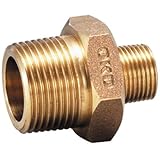 フローバル 青銅製ねじ込継手 異径ニップル ネジ(R1×R2)3/4×3/8 GRN-0603-BC