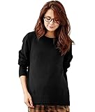 Angeliebe エンジェリーベ マタニティ 授乳しやすい ニット トップス 妊婦服 産前 産後 サイドスリット フリー ブラック 21505 21505400