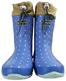 g-style ショートブーツ (ダイヤ柄) ブルー S(22.5cm~23.0cm)