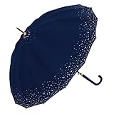 グラスファイバー 16本骨 ジャンプ傘 55cm 16本骨傘 スターディスタンスNV