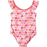 Carter's(カーターズ) カーターズラッフルスリーブハートスイムスーツ ピンク 水着 24ヶ月【並行輸入】