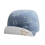 Tonsee キッズ 帽子 可愛い ネコ ハット 赤ちゃんキャップ 日焼け防止 折り畳み 旅行 お出かけ ビーチ 登山 アウトドア ギフトに最適 (ブルー)