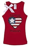 Bubblegum Divasベビー女の子4th of July American Princessタンクトップ カラー: レッド
