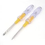 uxcell 2 Pcs Reversible Slotted Phillips Electroprobe Screwdriver AC 100-500V [並行輸入品]
