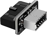 マザーボード USB3.0 / 3.1 → フロントUSB Type-Cヘッダー (Key-A 20ピン) 変換アダプタ タイプE