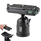 ベルボン Velbon 中型自由雲台 QHD-53Q AZ クイックシュー対応 アルミ製 ボール雲台 ワンアクション AMZQHD-53Q