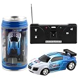 ミニリモコンカー ミニドリフト RC カー 缶入りリモコンカー 小さなリモートコント レーシングビークル バリケード缶付きシミュレーション レーシング カー ポータブルリモートコント ビークル 子供向けドリフトレーシングカーのおもちゃ