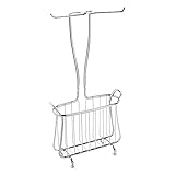 InterDesign Axis Free Standing Toilet Paper Holder and Newspaper and Magazine Rack for Bathroom - Ch