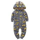 杜屋トヤ　ベビー　新生児服　長袖フード付きロンパース　カバーオール　ボディースーツ　前開き　ジッパー　冷え防止　カー　ルームウェア　かわいい　洋式　秋　冬　カジュアル　遊び　お出かけ　プレゼント　女の