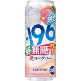 -196 無糖 桃ヨーグリート 500ml 24本 【桃とヨーグルト風味の満足感】 [サントリー チューハイ ALC.7%]　イチキューロク