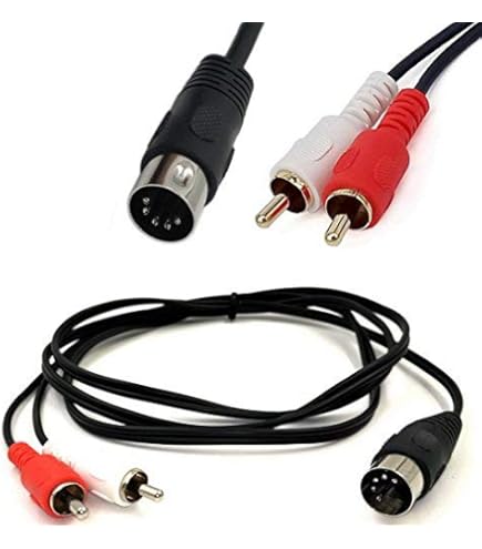 ケーブル 5組せたか、 Amazon | Rosebe 5ピンDIN to RCAケーブル【5FT/1.5M】 5 - Pin DIN